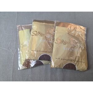 Silkies Ultra Knee His W Graduated Compression Regular Size 2 X Taupe 1 X Beige
